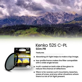 Kenko 52 mm Smart Circular Polarising Filter for Camera