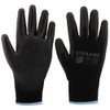 Straame Pack of 12 or 24 Black Safety Work Gloves,