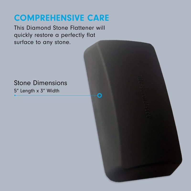 Messermeister Diamond Stone Flattener - Restores Flat Surface to Any