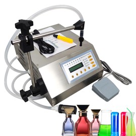 INTBUYING Liquid Filling Machine 3.2L/min Large Flow Liquid Filler with Digital-control System 2ml-3500ml Filling volume Filling Machine for Cosmetics,shampoo,oil
