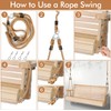 Seenelling 2 Pack Porch Swing Rope Kit Swing Bed Straps