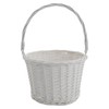 White Easter Basket, Woven Wood, 12" Wide, Great For Easter