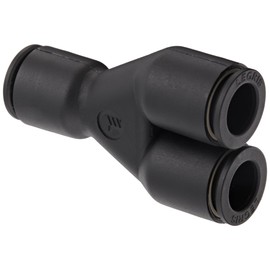Legris 3140 60 00 Nylon Push-to-Connect Fitting, Wye, 3/8" Tube OD