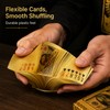 Golden Dollar-Style Waterproof Playing Cards – Flexible Plastic Poker Deck