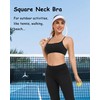 QUOJIZY Workout Tops for Women, Yoga Sports Bra Open Back