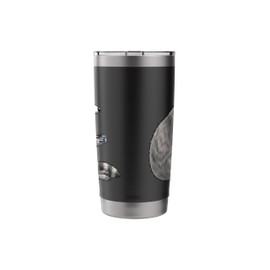 Video Gaming Raccoon Holding Game Controller Funny Gamer Stainless Steel Insulated Tumbler