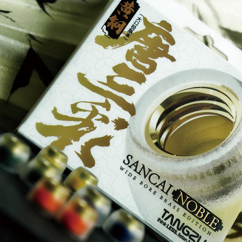 Tang Sancai Noble Earbud Tips, Brass IEM Ear Plugs, Replaceable