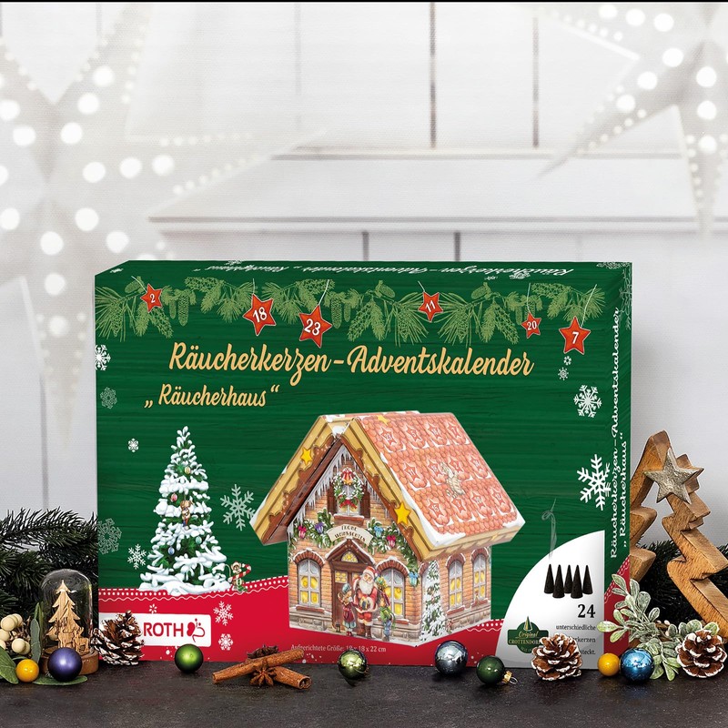 ROTH Incense Cones Advent Calendar Incense House Filled with 24