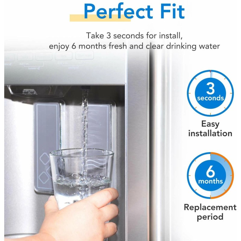 IcePure 3-Pk Replacement Refrigerator Water Filter Whirlpool 5VGS7SHGKQ01 5VGS7SHGKT00