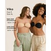 Niidor Backless Strapless Bra Push Up Invisible Bra Nude