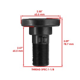 Caltric 501001 Bolts w/ Castle Nut Kit for King Kutter Rotary Cutter Blade Bolts