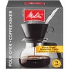 Melitta Pour-Over Coffee Brewer W/ Glass Carafe, Holds 6 -