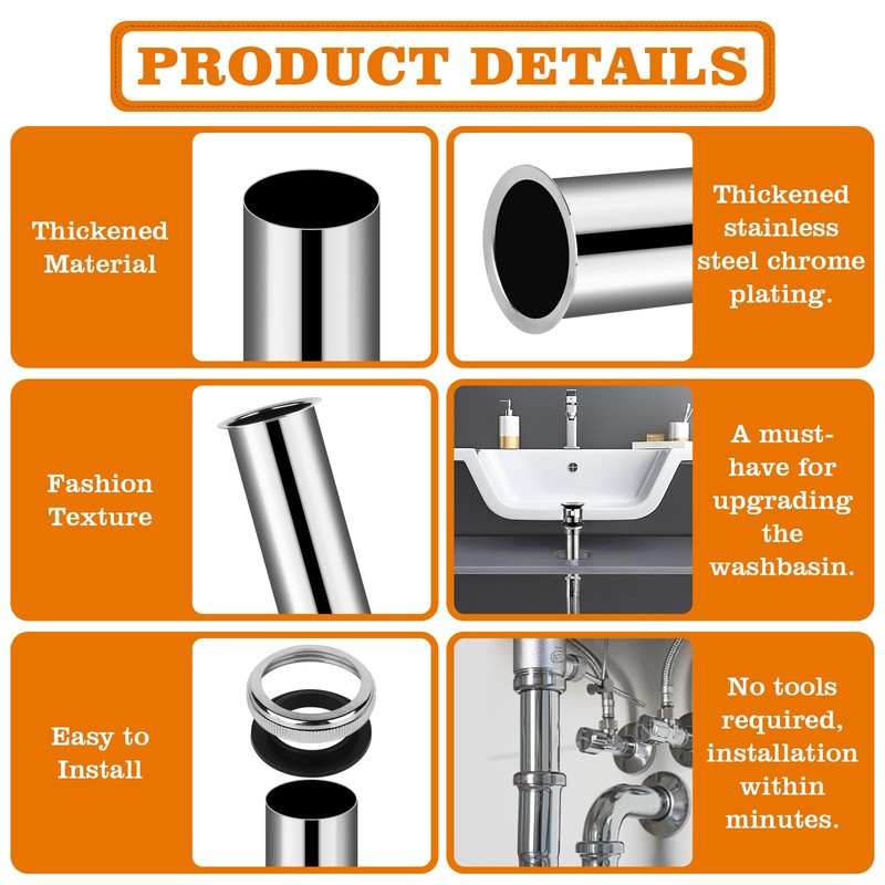 300 mm Long Immersion Pipe Siphon – Thickened Universal Plunge