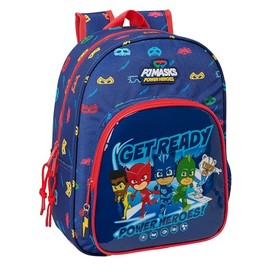 Safta PJMASKS READY – Animated Children's School Backpack, Children's Backpack, Adaptable to Trolley, Ideal for School Children, Comfortable and Versatile, 26 x 11 x 34 cm, Navy Blue, navy, Estándar,,