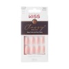 KISS Classy French Nail Manicure Kit with Gel Finish, Medium,