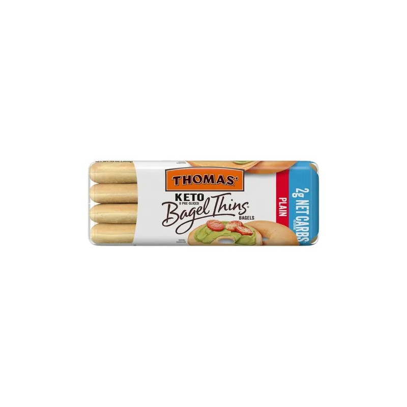 Pan Bagel Keto Thomas Delgados Keto Bagel Thins, 8 Pack