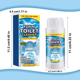 YeyiLidu 2PCS Foam Toilet Cleaner,New Powerful Foaming Toilet Bowl Cleaner,Foaming Bathroom Cleaner for Home,Instant Powerful Cleaner for Toilets Squatting Pans