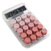 Cute Calculator with Transparent Gradient Appearance Easy to Read Screen