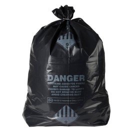 Ultrasac 33 Gallon 6 MIL Large Black Heavy Duty Garbage Bags - 30" x 40" - Pack of 32 - For Contractor, Industrial, Healthcare, & Municipal