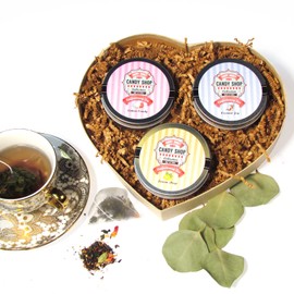 La Tea Dah Sweetheart Candy Tea Selection | Three Premium Candy Inspired Tea Flavors | Gifts for Women Who Have Everything | Perfect Wife or Teacher Gift | Unsweetened & Caffeinated | Tea Gift Sets