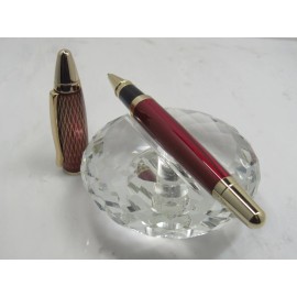MONTEFIORE UNIQUE GORGEOUS HIGH QUALITY MONTEFIORE RED AND GOLD ROLLER BALL PEN