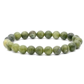 Miracles Minéraux 8mm Round Beaded Bracelet Natural Stone French Craftsmanship Over 80 Possibilities, Stone wrist circumference: 18 cm, Mineral stones