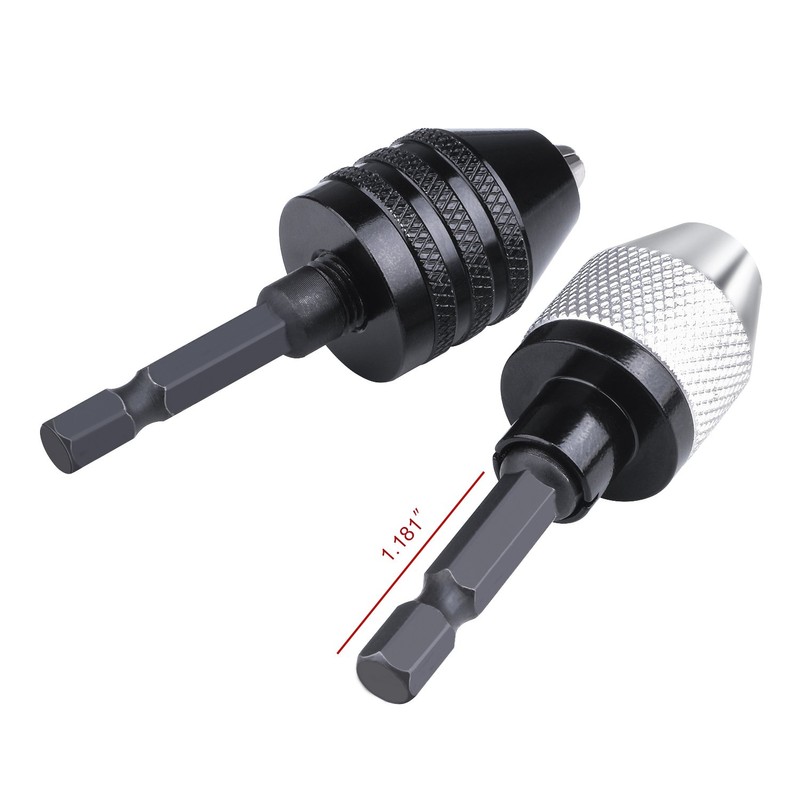 LONKER 1/4 Inch Hex Shank Keyless Drill Chuck Quick Change