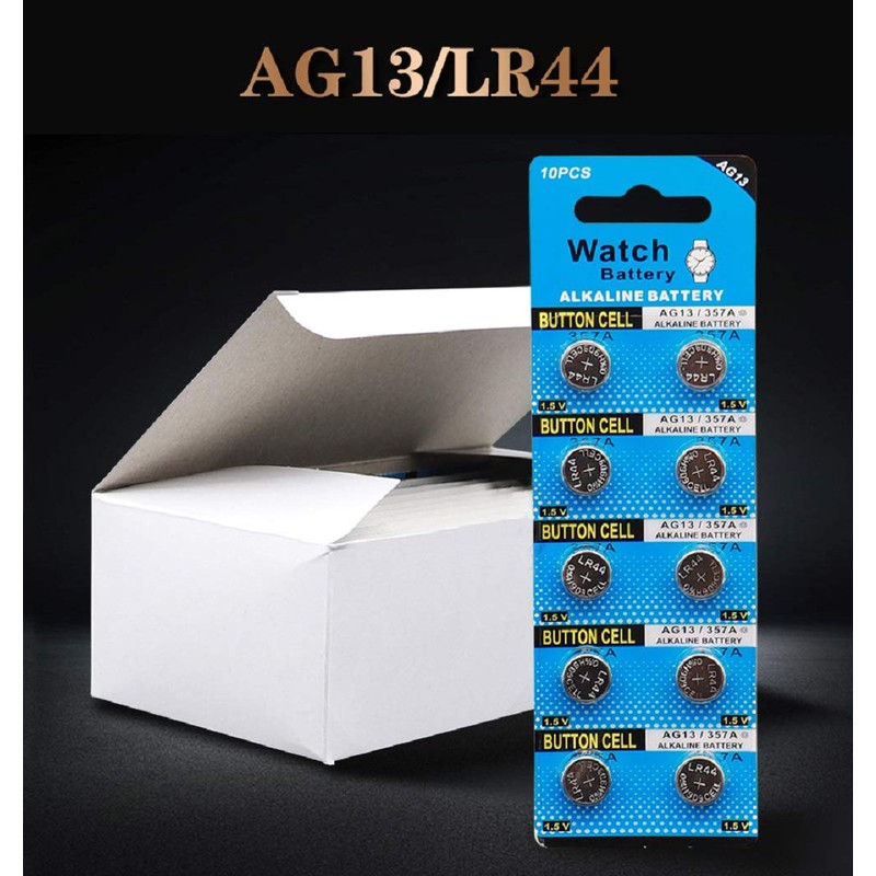 Cotchear 10pcs LR44 Batteries AG13 Button Cell Battery L1154 Battery