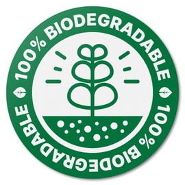 300 Labels - 2 inch, Circle Dot 100% Biodegradable Signage Labels for Products/Friendly Recycling Reminder Sticker/Composting Organic Label