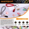 Rustark 155Pcs Clear Acrylic Keychain Blanks Assortment Kit with Tassel