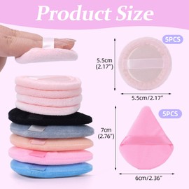 BAMTTOO 10PCS Powder Puffs Makeup Sponge Triangle Make Up Puff for Face Powder Soft Cosmetic Foundation Puff Beauty Makeup Tool