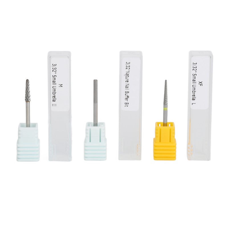 6pcs Cuticle Clean Nail Drill Bits Set Dead Skin Removal