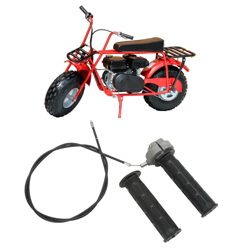 2PCs Twist Throttle Cable Handle Accelerator Handle Grips Replacement for