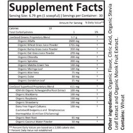 LiveGood - Super Greens, Organic, Immune, detox, & stress support, keto & vegan
