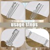 40Pcs Curtain Pleat Hooks for Drapes, Drapery Pins Drapery Hooks