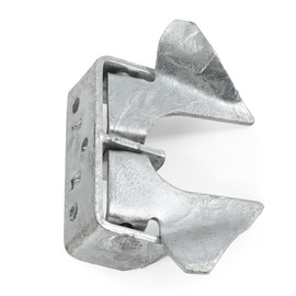 Wmebee Wall Mount Butterfly Latch 1-3/8" to 1-5/8", Gate Fork Lock with Padlock Hole, Chain Link Fence Parts, Gate Fork Latch,Chain Link Fence Gate Latching Hardware,Galvanized Steel (Silver)
