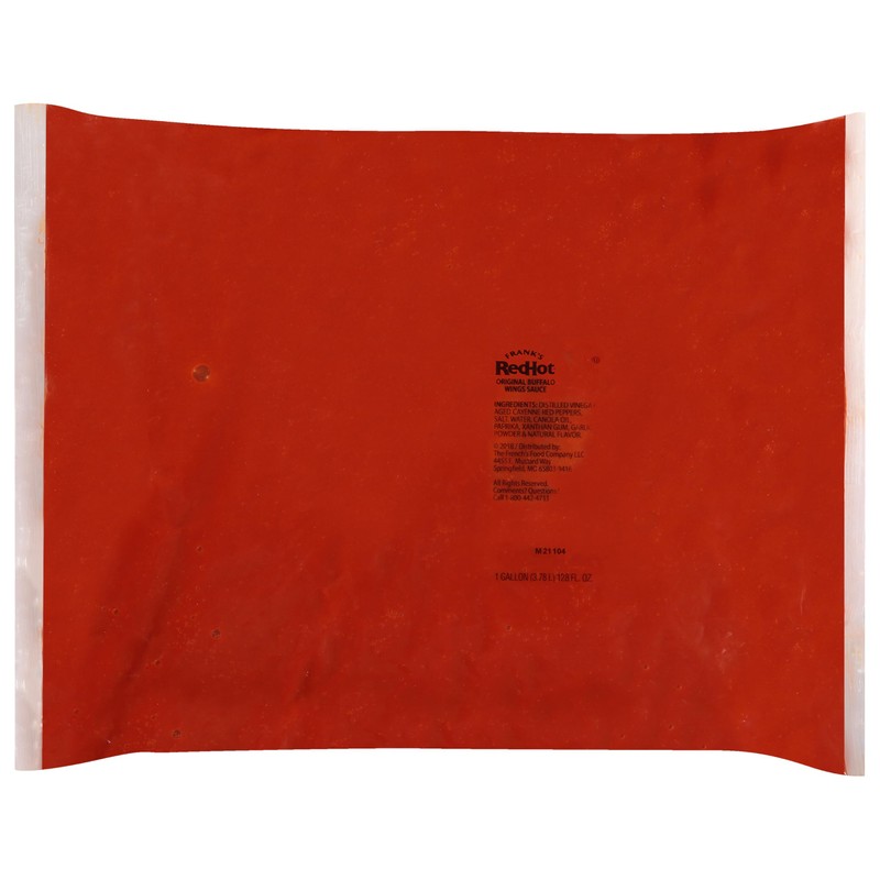 Frank's RedHot Original Buffalo Wings Sauce Pouch, 1 gal (Pack