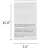EcoSwift - 7.5” X 10.5” (20 Count) Self Seal Clear