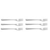 Alessi Caccia Dessert Fork, Silver