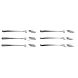 Alessi Caccia Dessert Fork, Silver