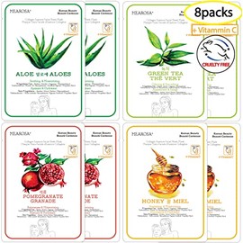 MEAROSA Collagen Essence Face Mask Sheet Mask Anti-aging Skin Care (8 Sheets) Premium Quality                                                         