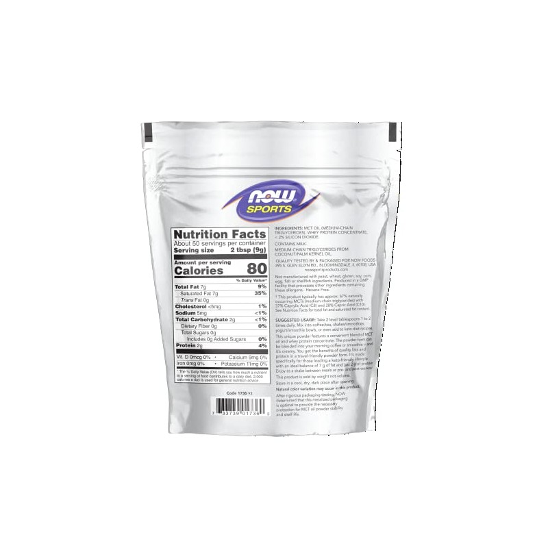 MCT Polvo con Whey Protein 1 LB MCT Powder with