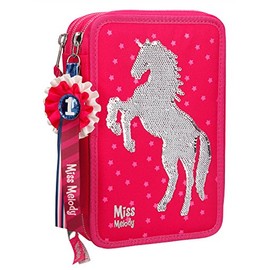 Miss Melody 10057 Triple Pencil Case, Palette Illette Pink