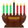 Liliful 8ft Kwanzaa Menorah Inflatable Outdoor Yard Decorations
