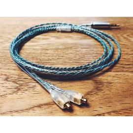 WAGNUS. Earphones Audio Upgrade Cable Rear Cable Easter Lily 3.5mm 3 Pole Plug FitEar Type