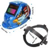 Unbranded Welding Helmet Solar Powered Auto Darkening Hood w/ Adjustable
