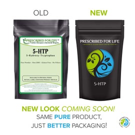 Prescribed For Life Prescribed For Life 5 HTP Powder, Pure 5 Hydroxytryptophan Powder, Natural, Unbleached, Gluten Free, Vegan, Non GMO, Soy Free, Kosher, Griffonia Simplicifolia (4oz / 113g)