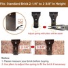 TOPINCN 8pcs Brick Hook Clips, No Tools Home Storage Hooks