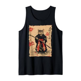 Samurai Mouse Art - Ukiyo-e Warrior Tank Top
