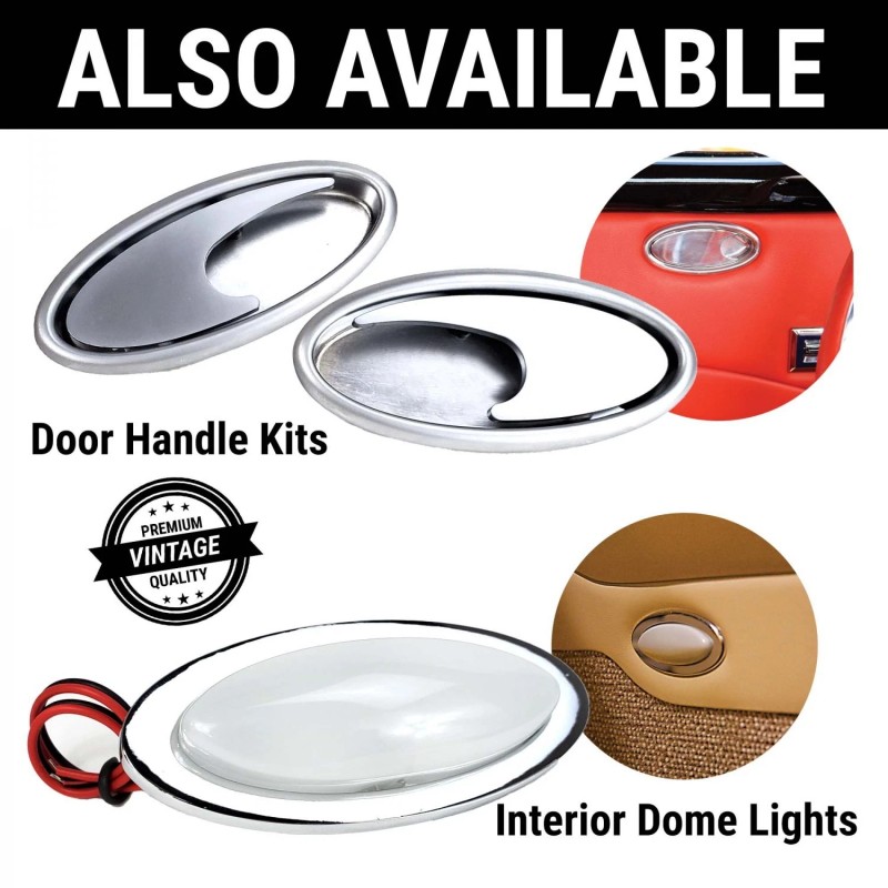 American Shifter Company Billet Chrome Oval AC Air Conditioning Heater